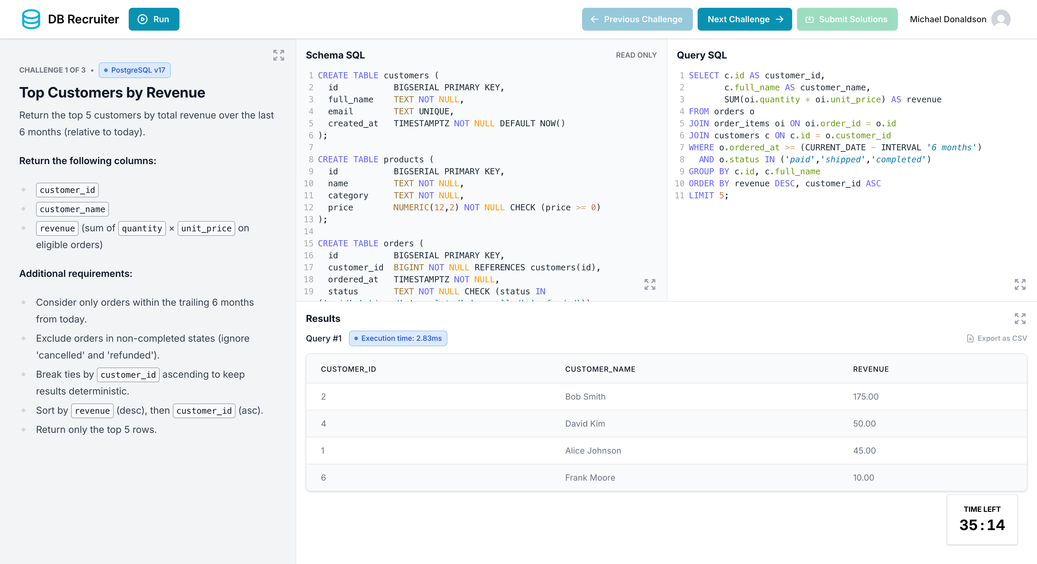 DB Recruiter App Screenshot